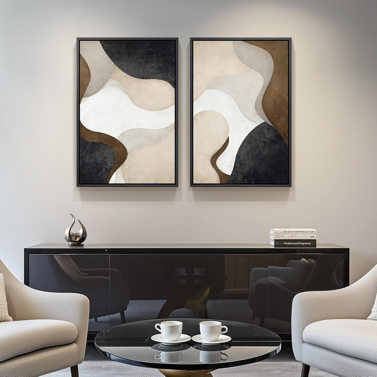 Collections Abstract Wall Art 16x24 Framed for Living Room – image 4