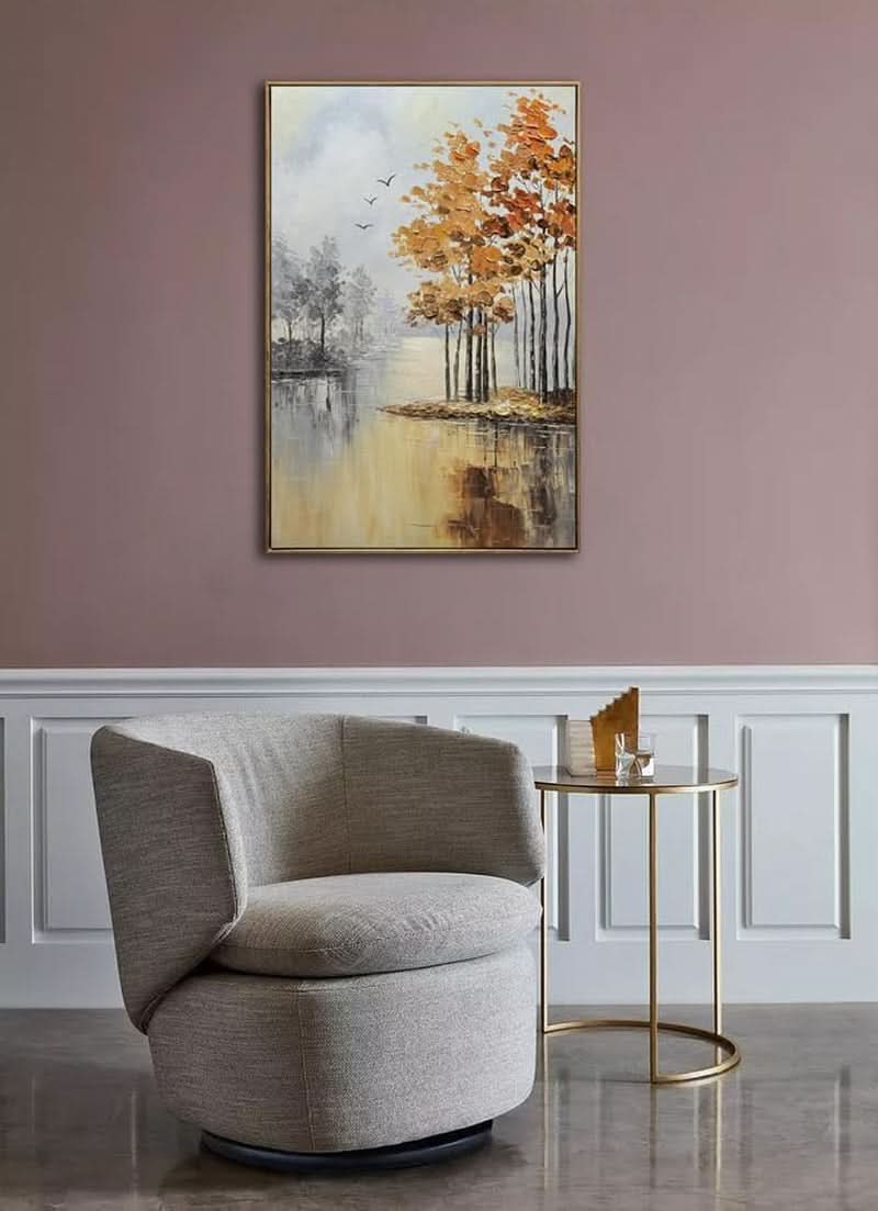 Landscape Wall Art 24x36 Hand-Painted Framed for Living Room – image 6