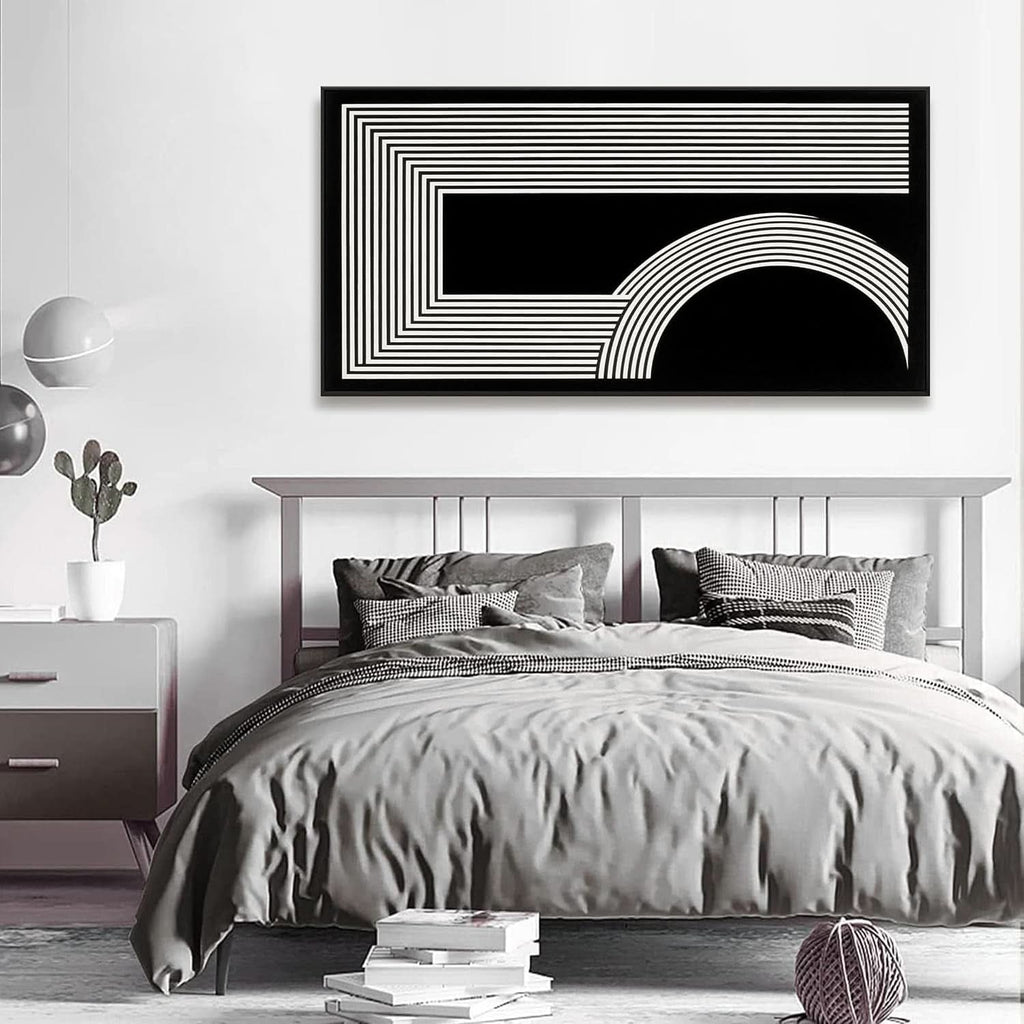 Black and White Wall Art 24x48 Canvas for Living Room – image 4