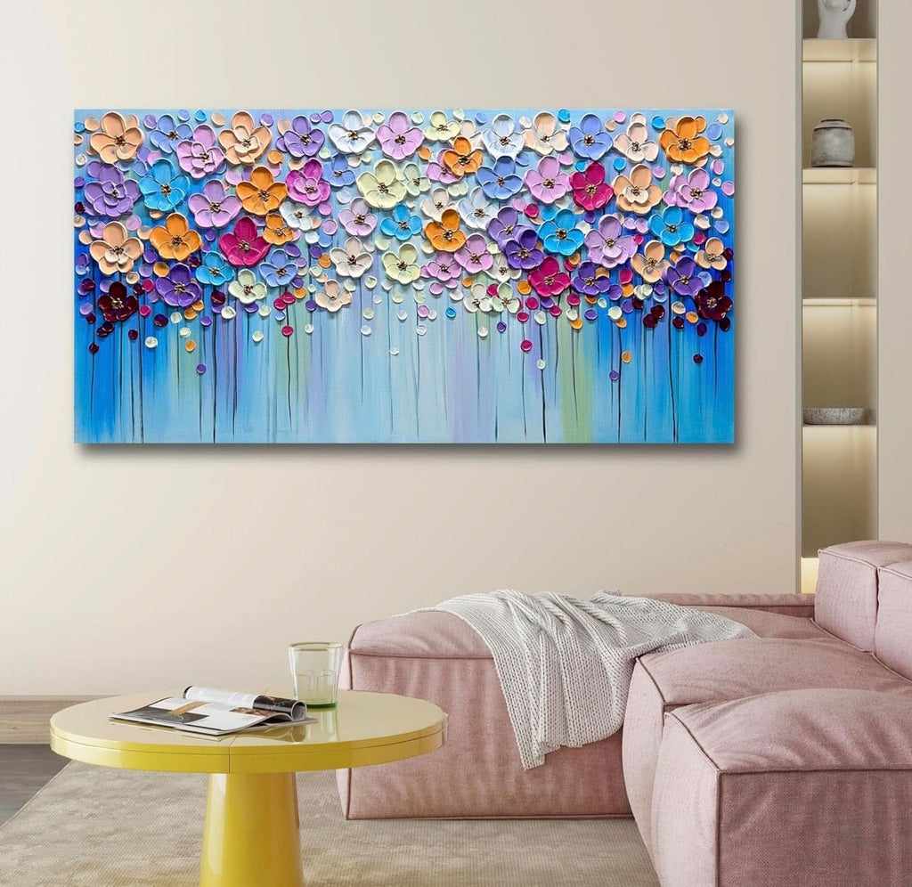 Abstract Wall Art 24x48 Hand-Painted for Living Room – image 2