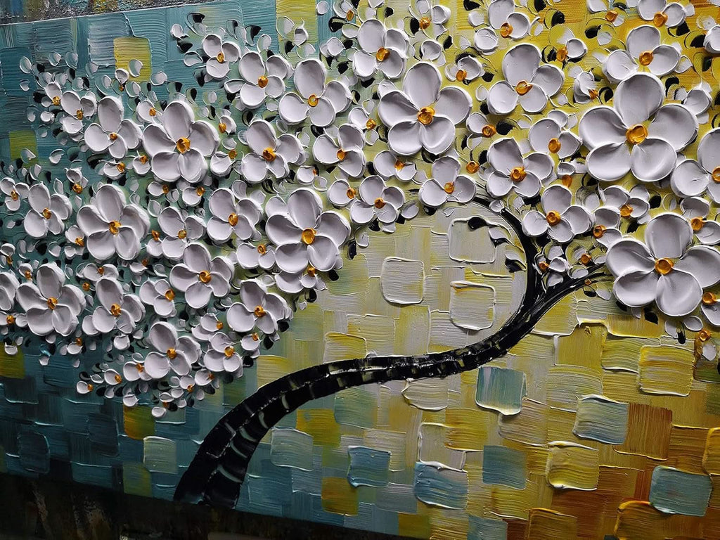Canvas Wall Art 24x60 Hand-Painted Framed for Living Room – image 4