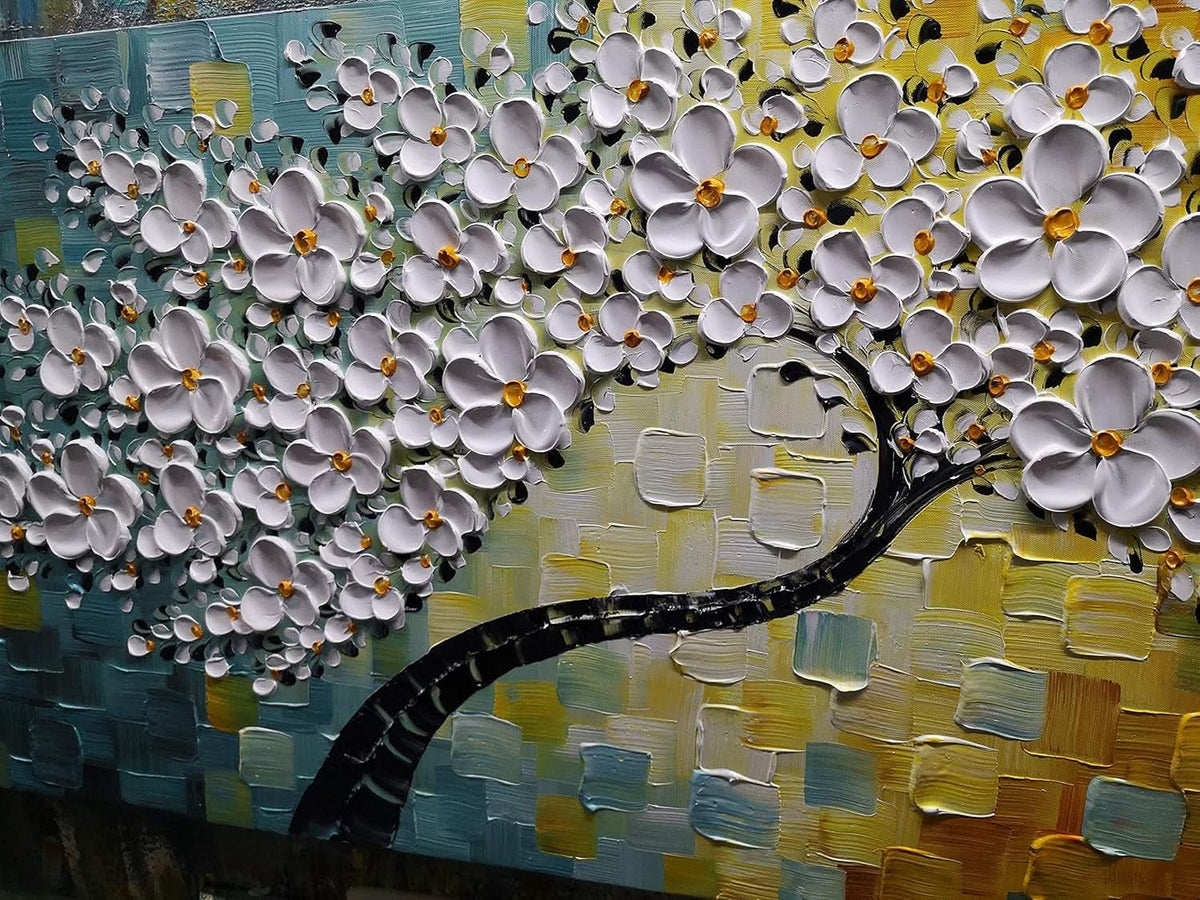 Canvas Wall Art 24x60 Hand-Painted Framed for Living Room – image 4