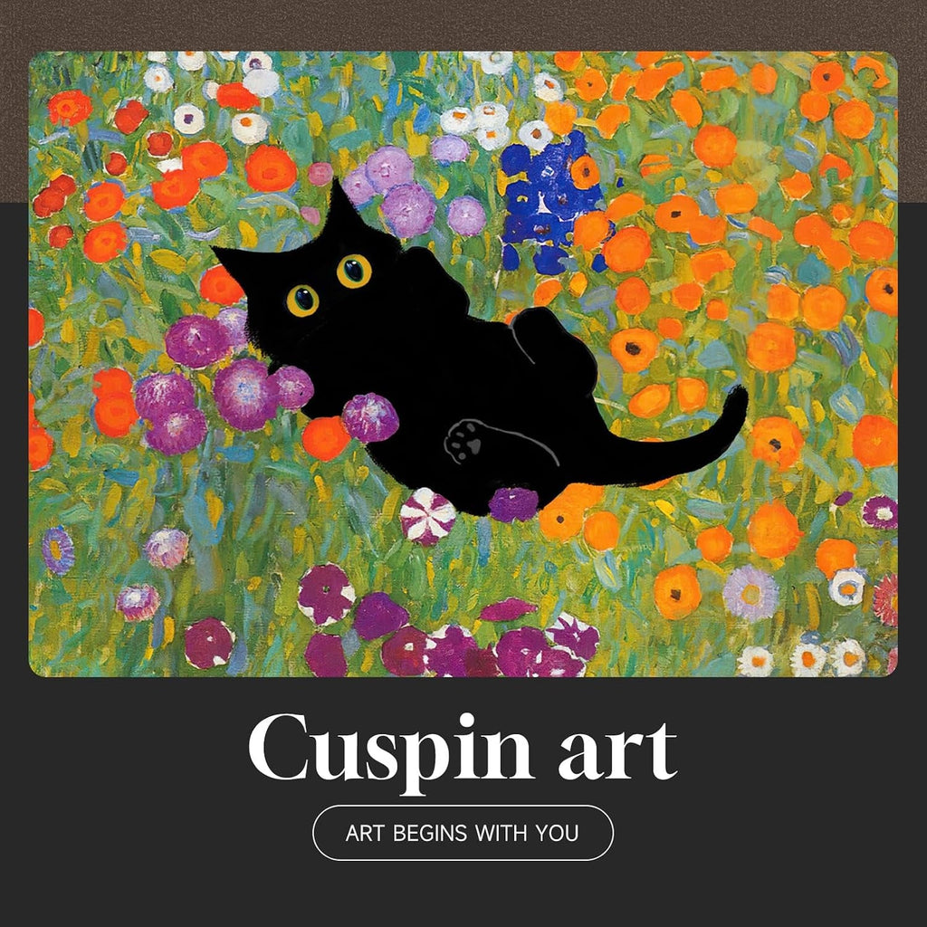 Cat Monet Wall Art 11x14 Framed for Living Room – image 5