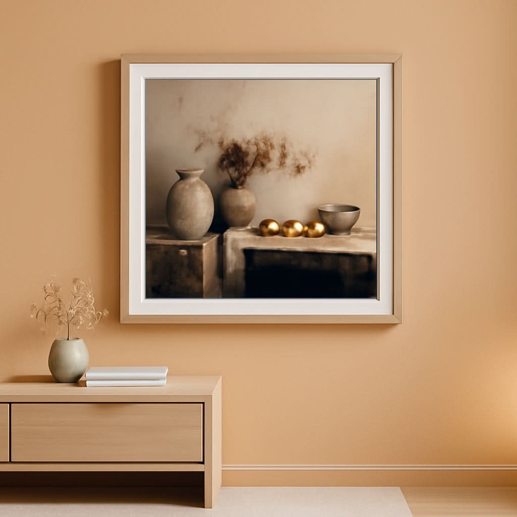 Kitchen Charcoal Botanical Wall Art 12x16 Framed Gray – main view