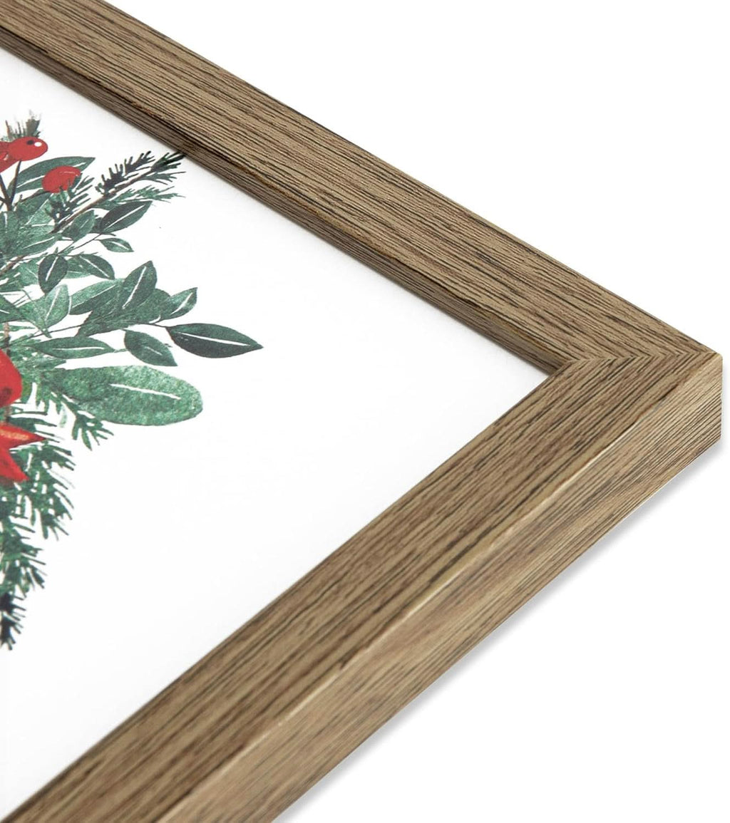 Forest Christmas Holiday Landscape Wall Art Set of 5 Framed – image 8
