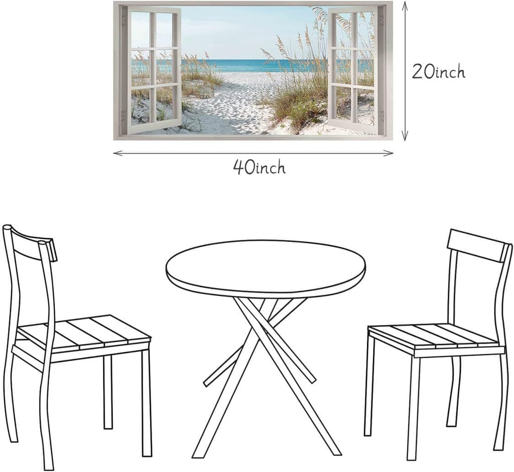 Seascape Ocean Beach Coastal Wall Art Extra Large Blue Canvas – image 6