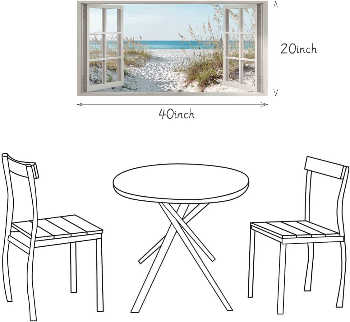 Seascape Ocean Beach Coastal Wall Art Extra Large Blue Canvas – image 6