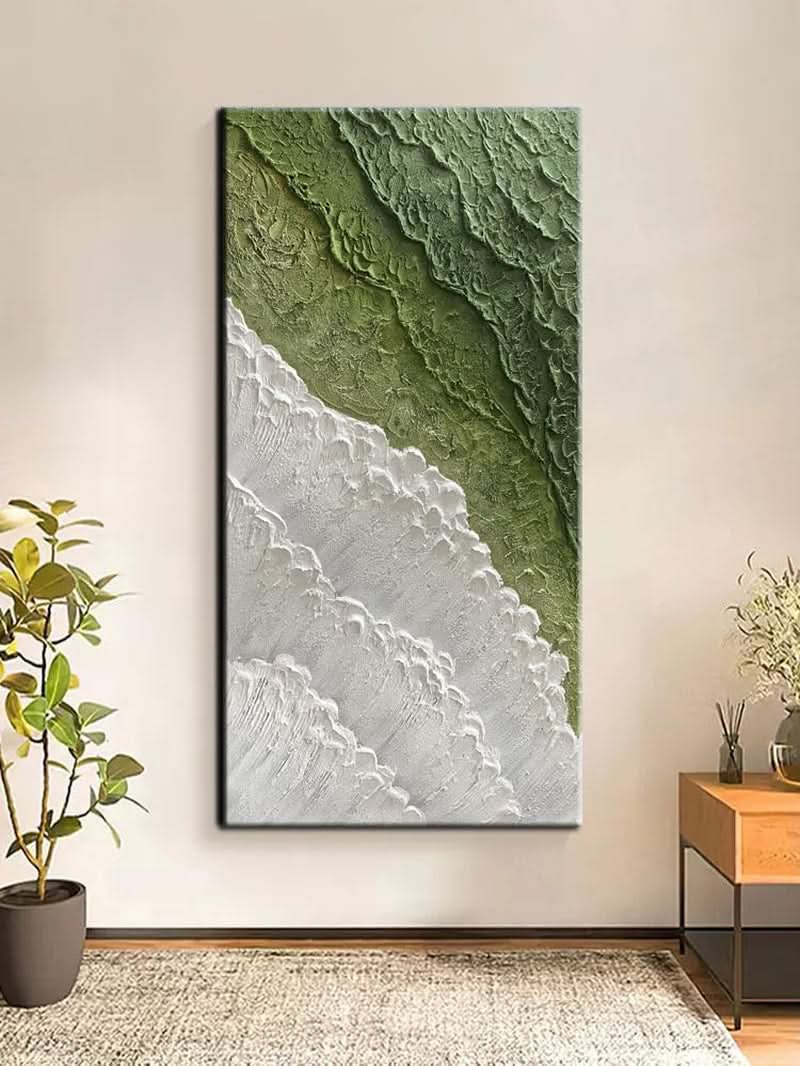 Expressionist Abstract Wall Art 24x48 Hand-Painted – image 2