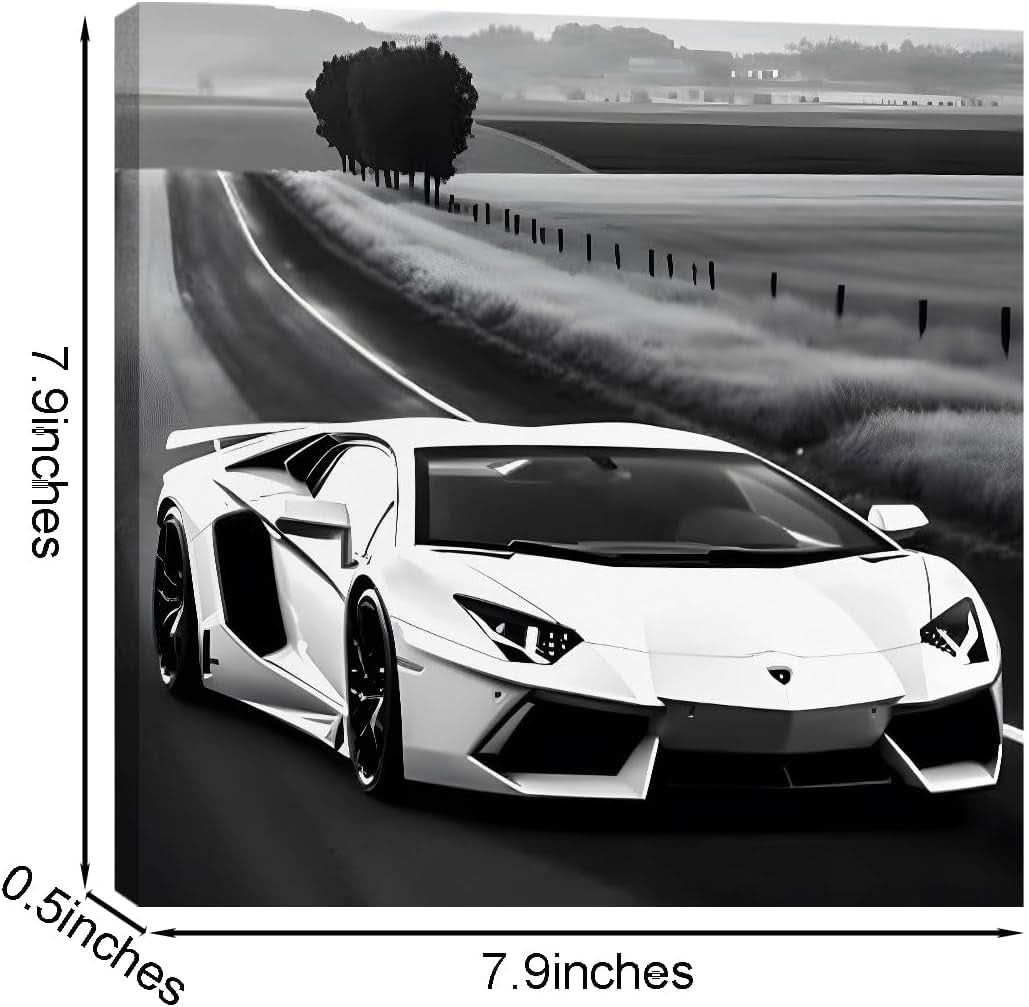 Racing Car Four-Panel Canvas Wall Art Set of 4 for Living Room – image 5