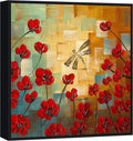 Dragonfly Impressionist Wall Art Hand-Painted Framed Canvas – main view