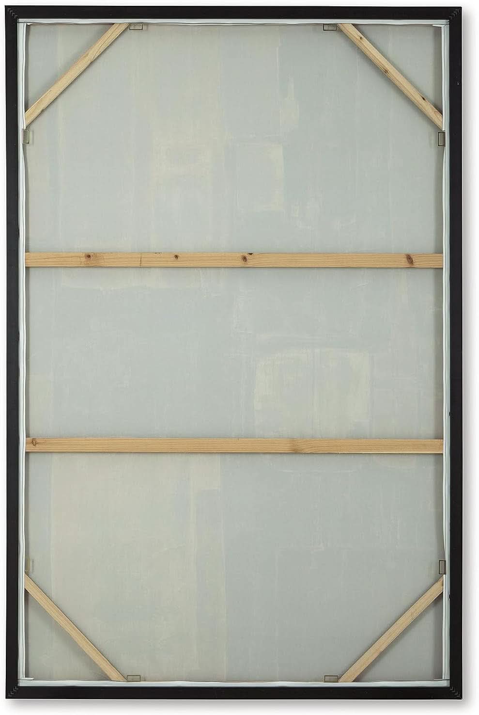 Matte Modern Wall Art 48x72 Hand-Painted Framed Black – image 7