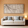 Landscape Wall Art 29x58 Grey Canvas for Living Room – main view
