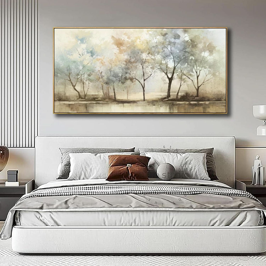Trees Abstract Landscape Wall Art 20x40 Colorful Canvas – image 6