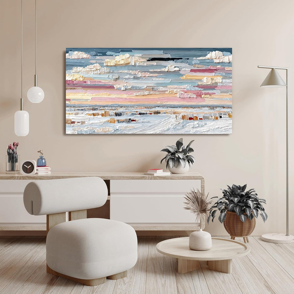Abstract Wall Art 20x40 Colorful Canvas for Living Room – image 2