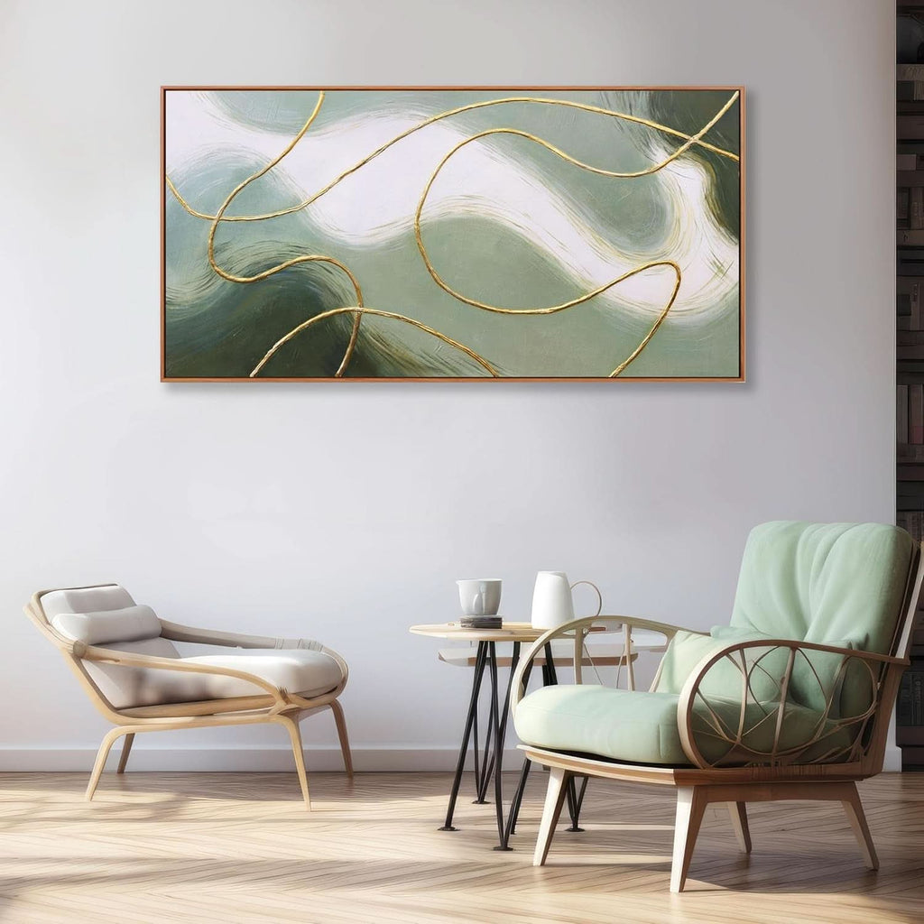 Abstract Wall Art 40x20 Canvas for Living Room – image 2