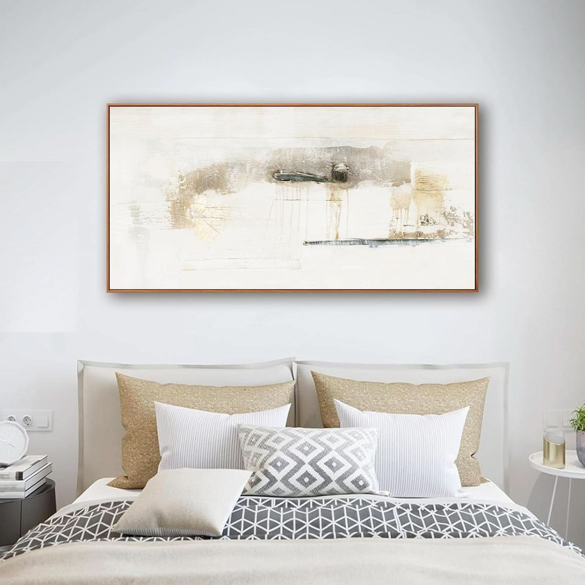 Abstract Wall Art 20x40 Framed Multicolor Canvas for Living Room – image 3