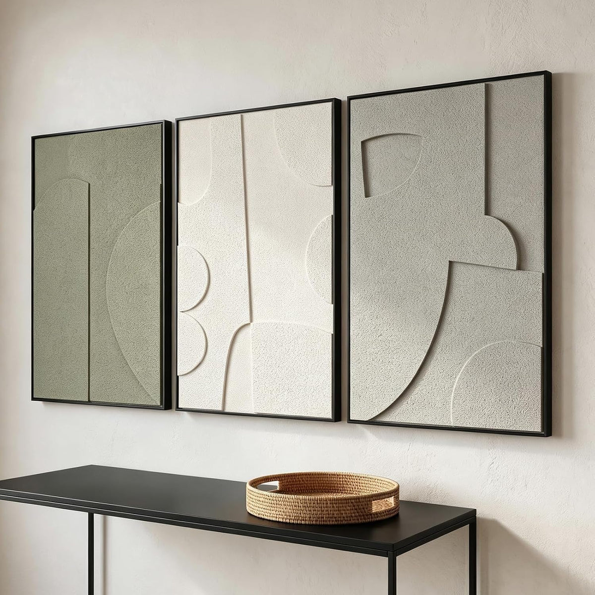 Sandstone 3D Abstract Wall Art Framed Black Sandstone – image 7