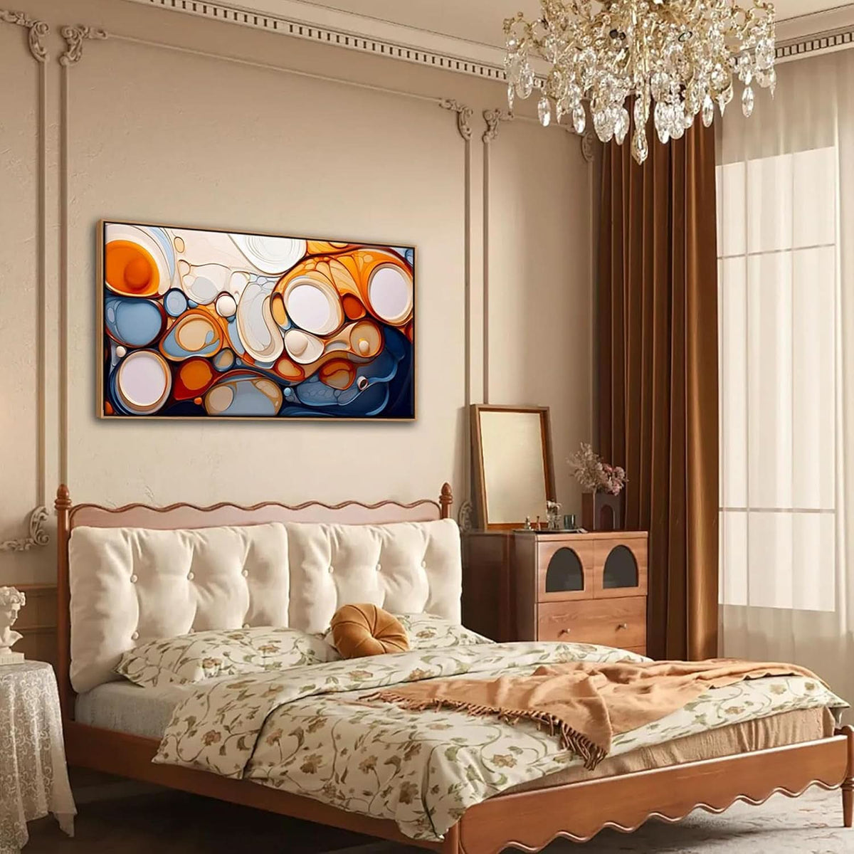 Abstract Wall Art 20x40 Framed Canvas for Living Room – image 3