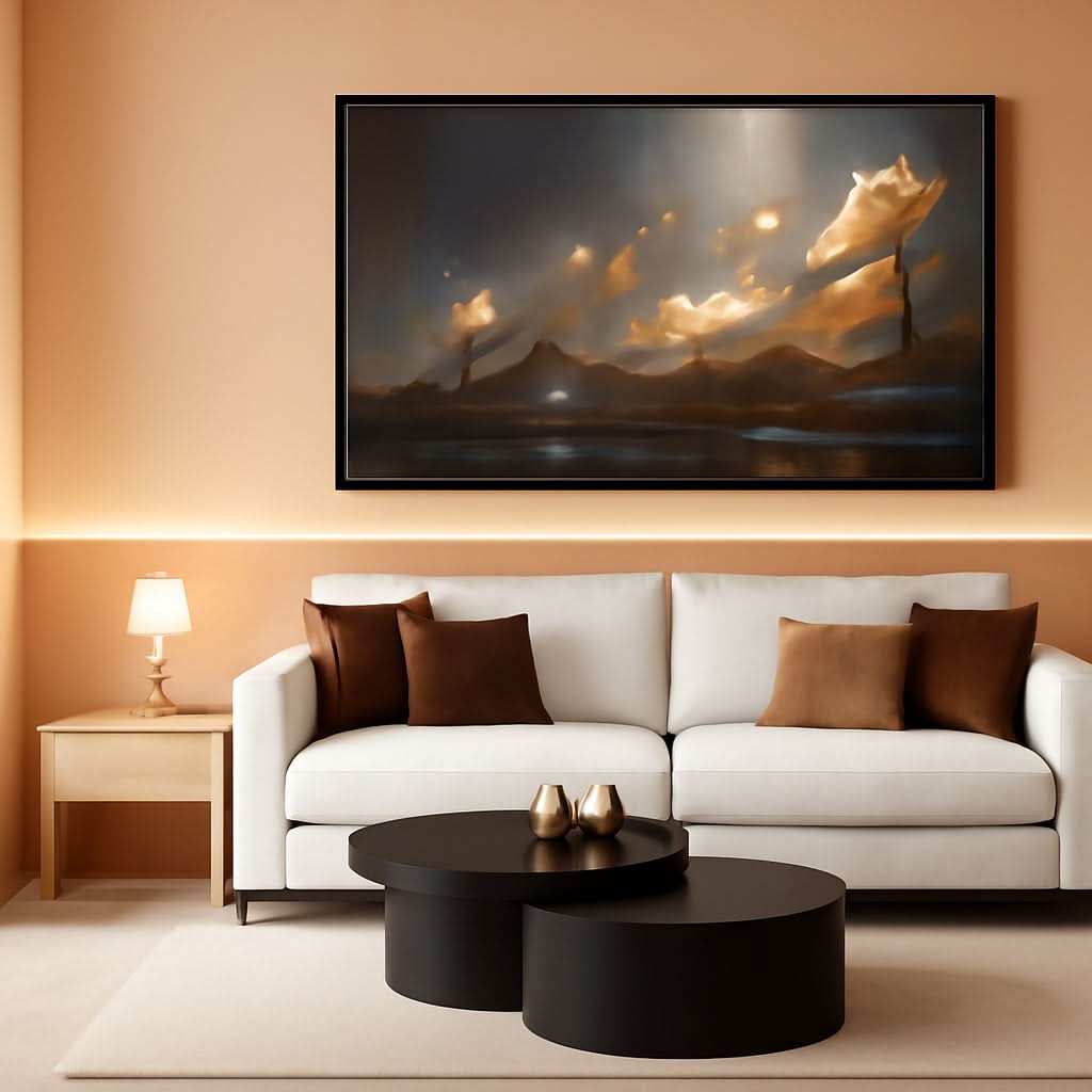 ordinary Floral Wall Art 29x58 White Canvas for Living Room – main view