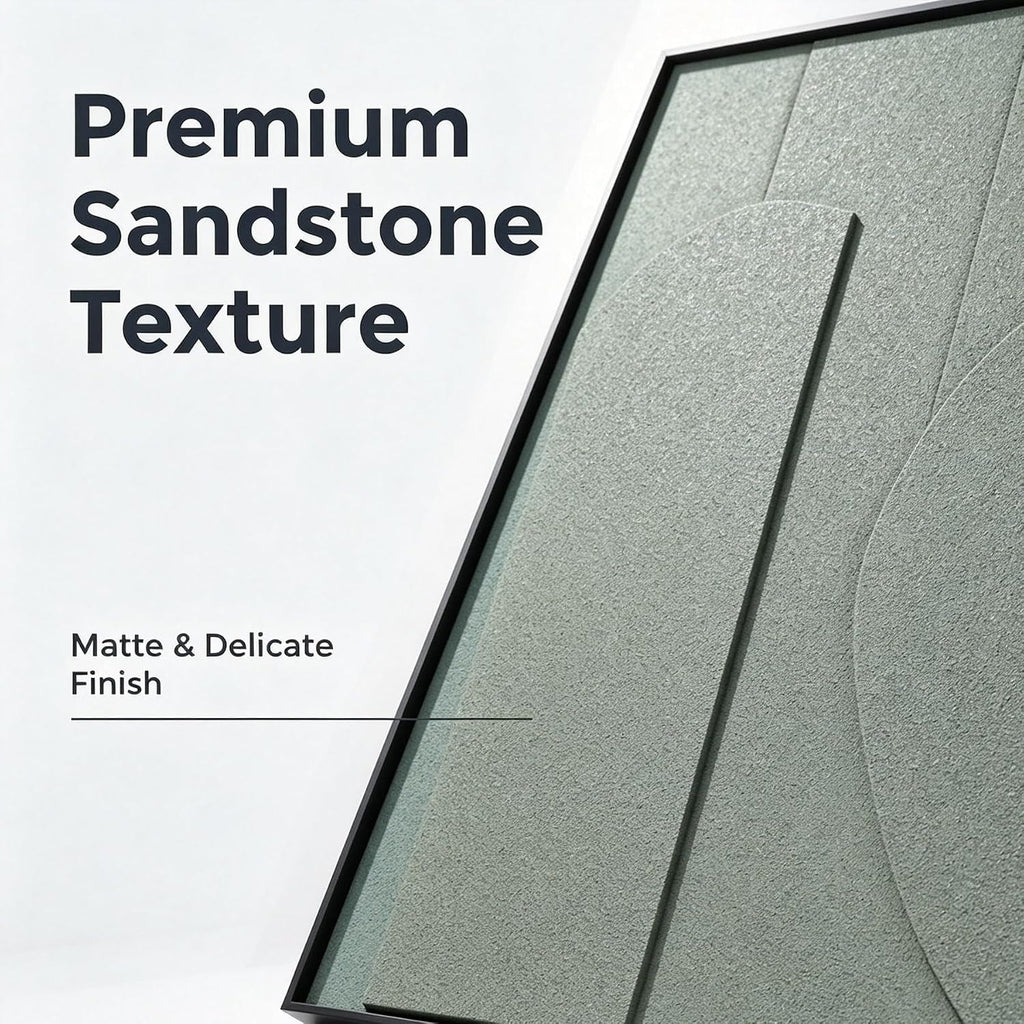 Sandstone 3D Abstract Wall Art Framed Black Sandstone – image 4