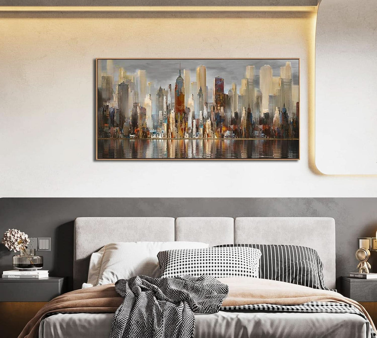York Cityscape Skyline Wall Art 24x48 Canvas for Living Room – image 8