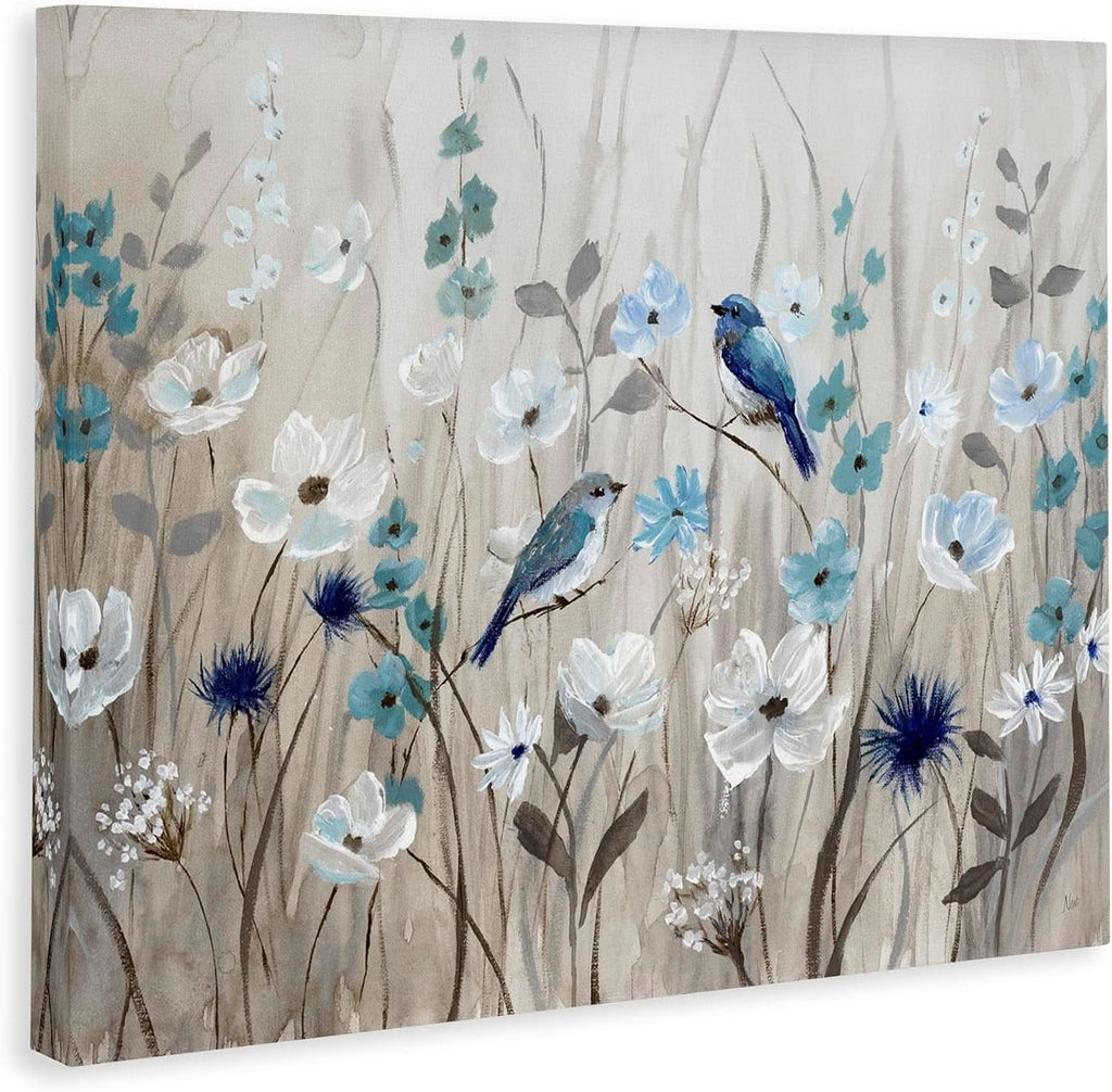 Birds Meadow Wall Art 40x30 Canvas for Living Room – image 4