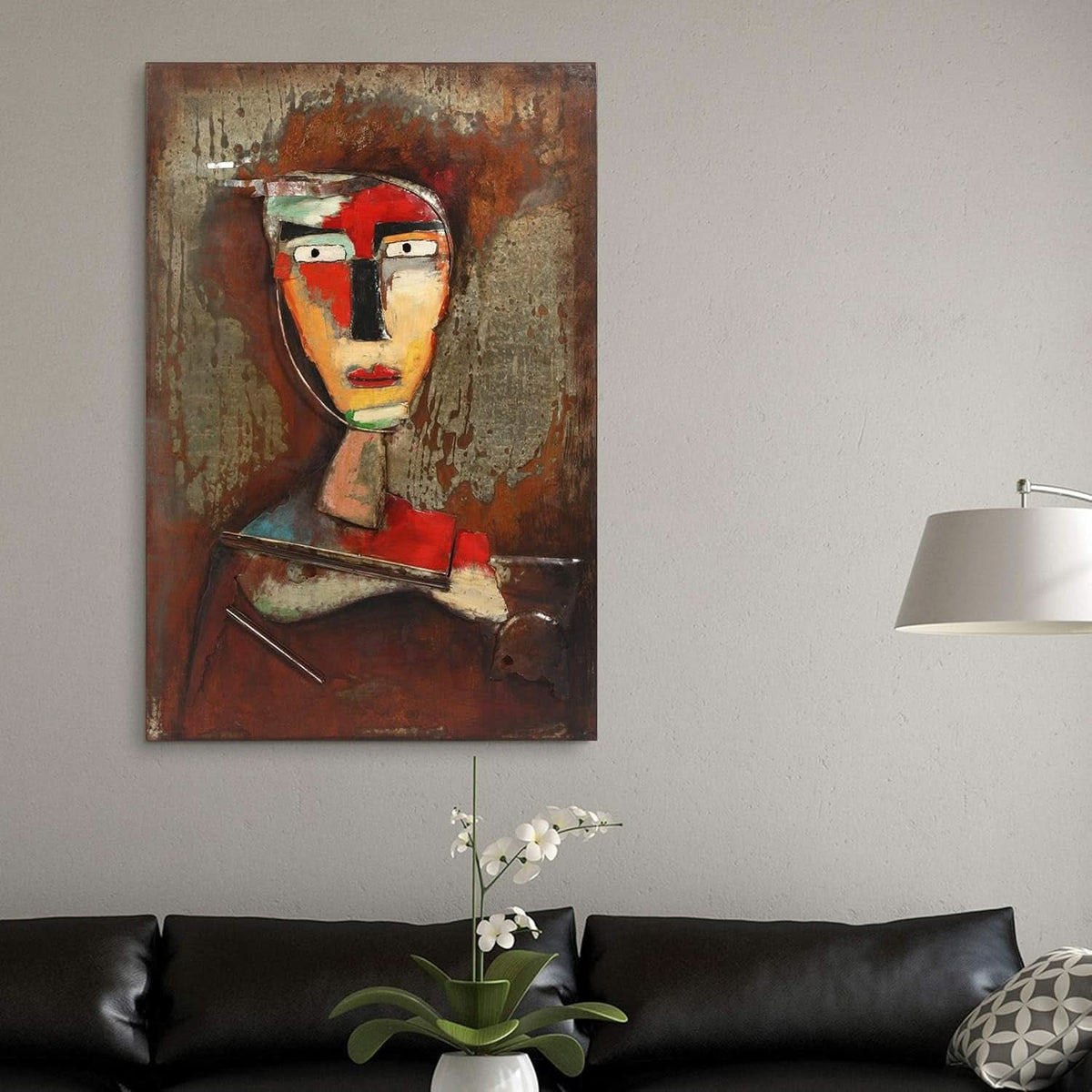 Mixed Media Modern Wall Art 48x32 for Living Room – image 3