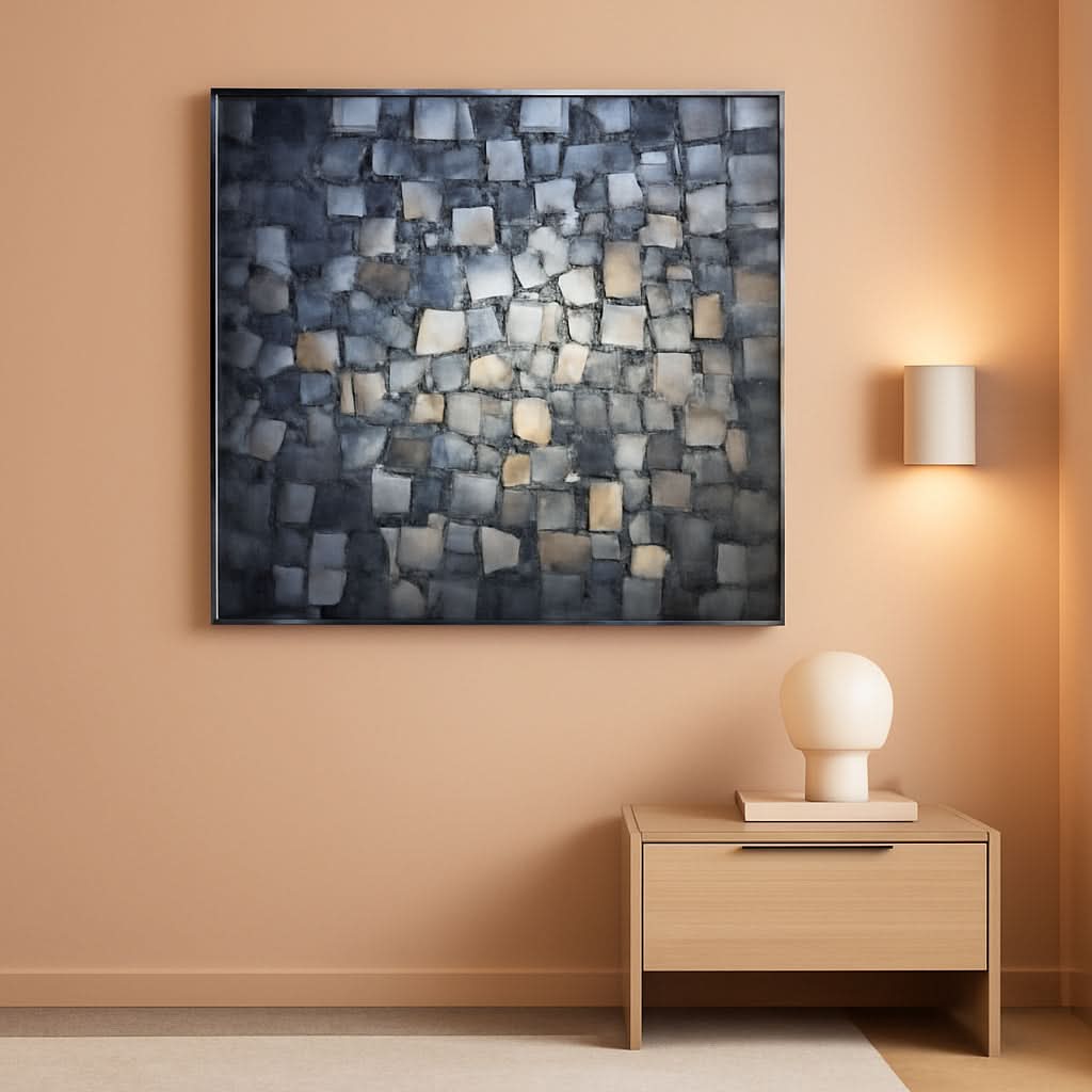 Abstract Wall Art 60x30 Hand-Painted Canvas for Living Room – main view