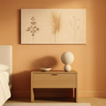 Panorama Botanical Wall Art 48x16 Beige Neutral Canvas – main view