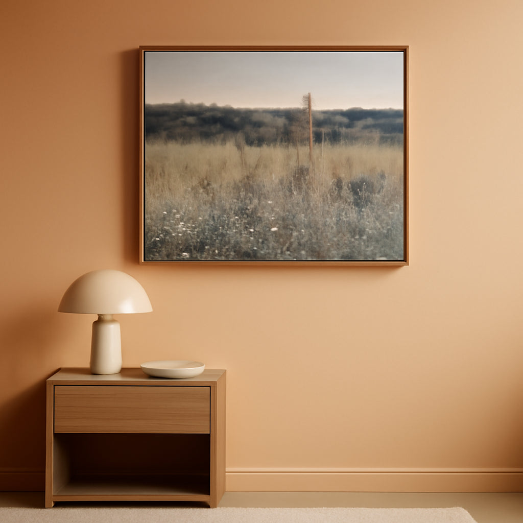Meadow Floral Wall Art 20x40 Framed Canvas for Living Room – main view