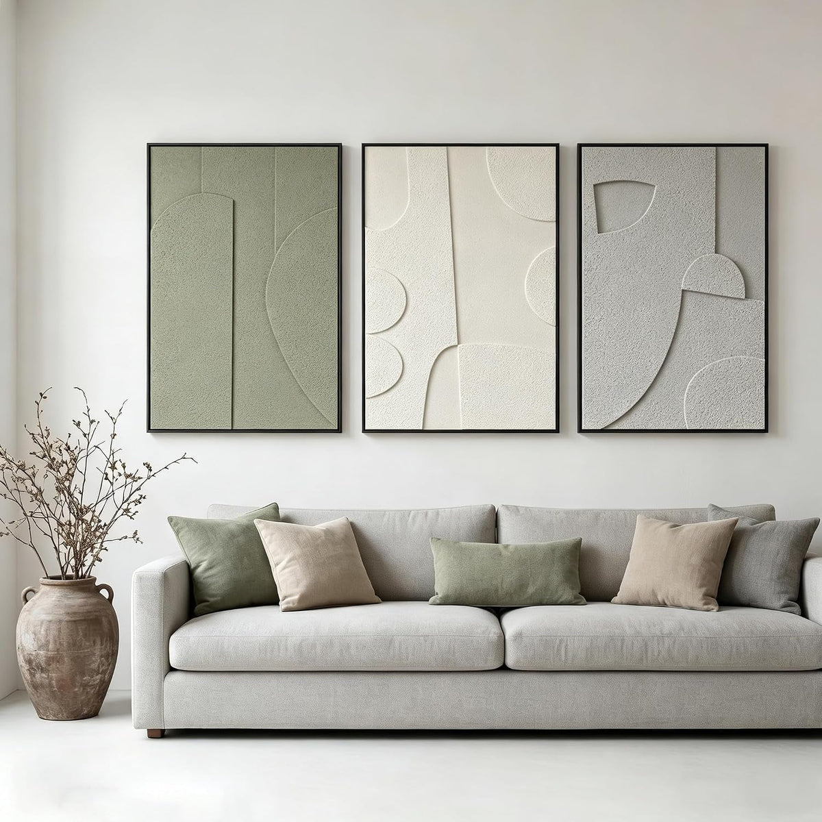 Sandstone 3D Abstract Wall Art Framed Black Sandstone – image 2