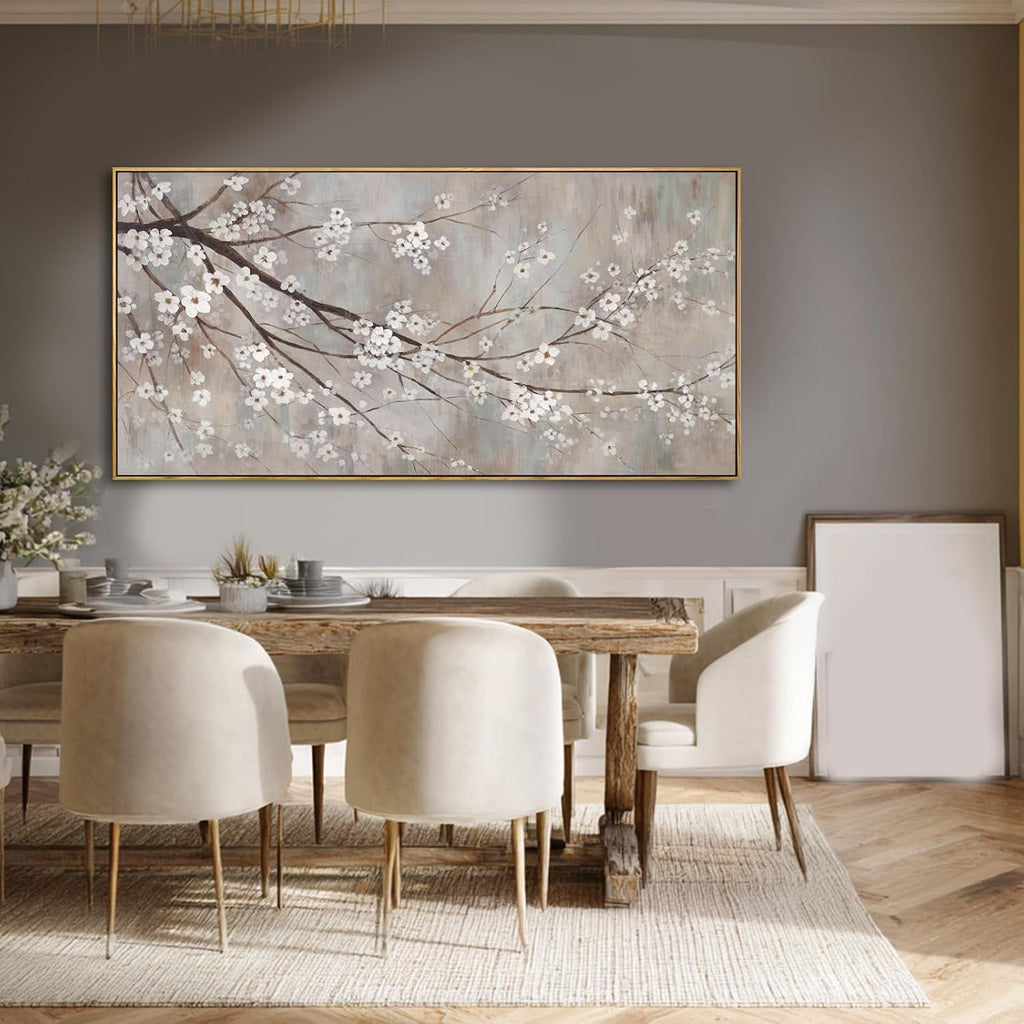 Landscape Wall Art 29x58 Grey Canvas for Living Room – image 6