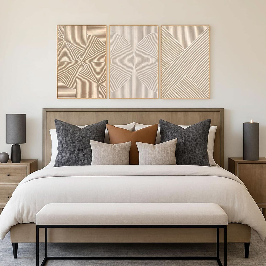 Textured Modern Wall Art 16x24 Hand-Painted Neutral – image 5