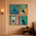 Cat Monet Wall Art 11x14 Framed for Living Room – main view