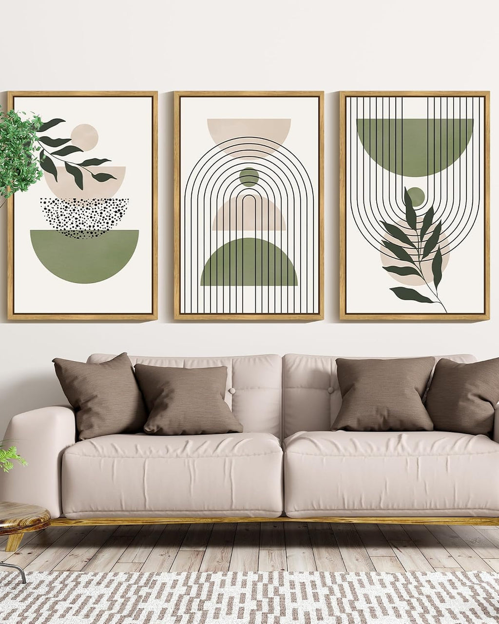 Verdant Boho Botanical Wall Art 16x24 Framed for Living Room – image 2