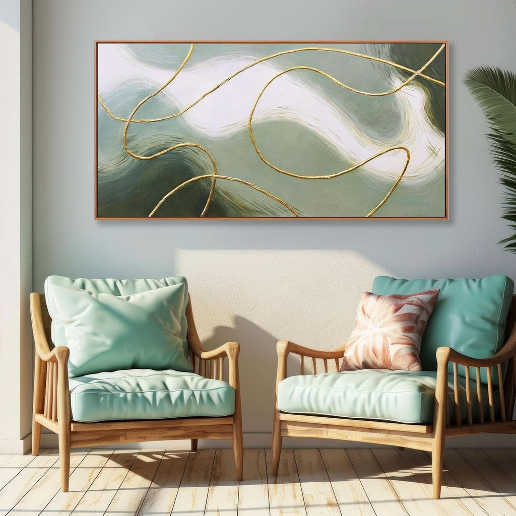 Abstract Wall Art 40x20 Canvas for Living Room – image 3