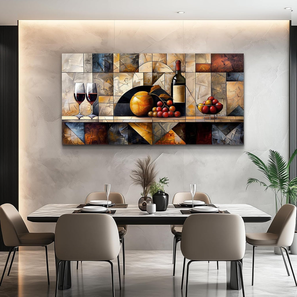 Wine Glass Opulent Landscape Wall Art 20x40 Canvas – image 2