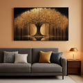 Tree of Life Golden Landscape Wall Art 29x58 Canvas – main view