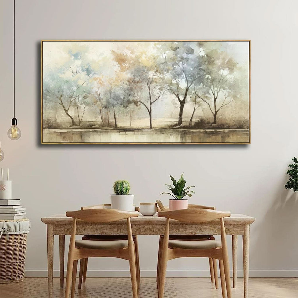 Trees Abstract Landscape Wall Art 20x40 Colorful Canvas – image 3