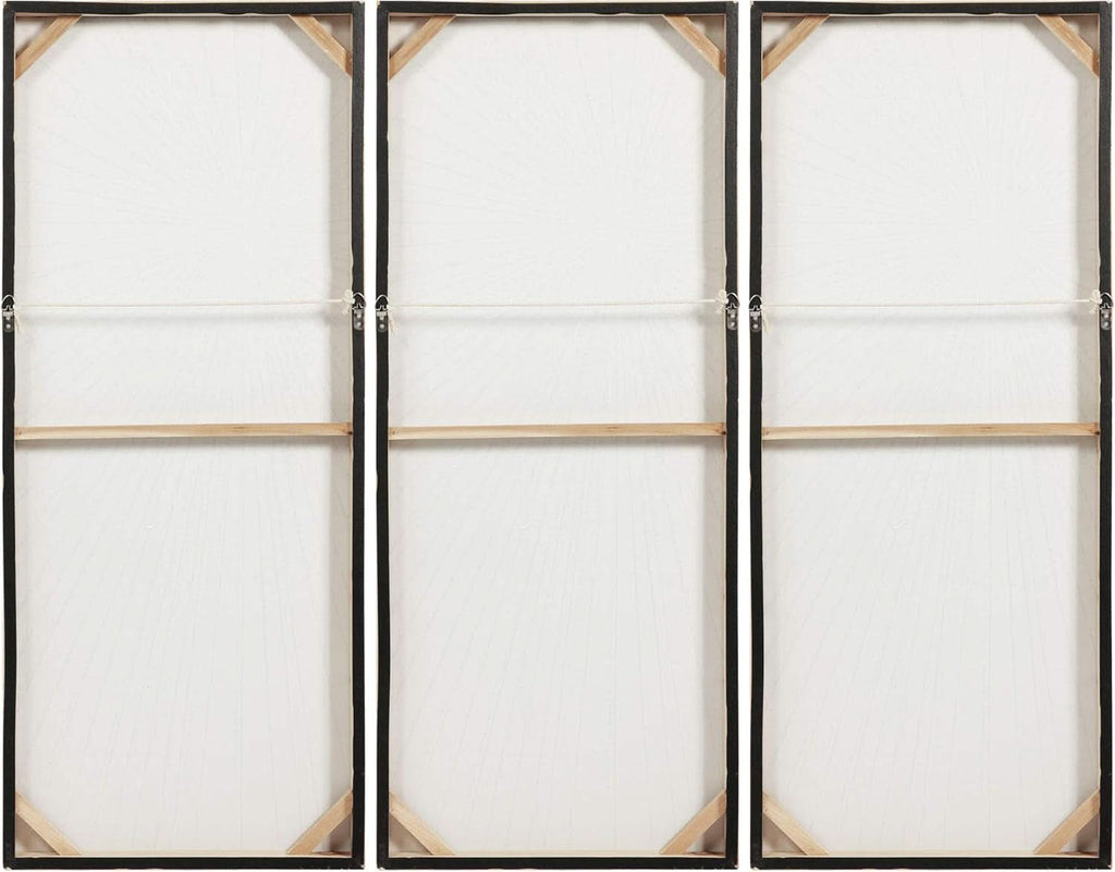 Goldleaf Triptych Textured Gold Wall Art Set of 3 Hand-Painted Canvas – image 7
