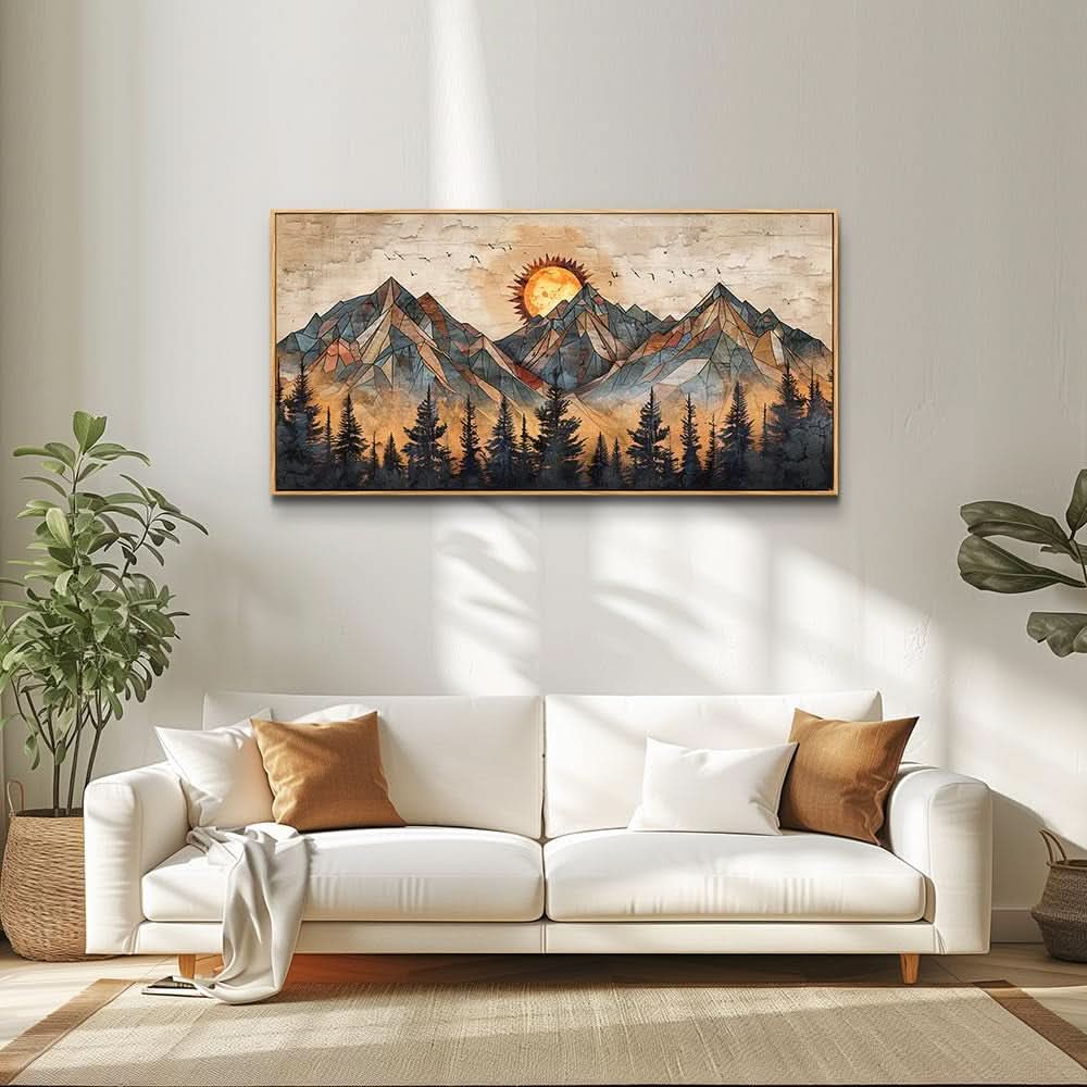 Textured Modern Wall Art 24x48 Canvas for Living Room – image 5
