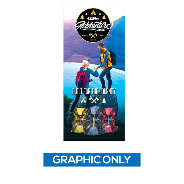 ONE CHOICE 36 x 80 in. Best Roll Up Retractable Super Flat Vinyl (Graphic Only)