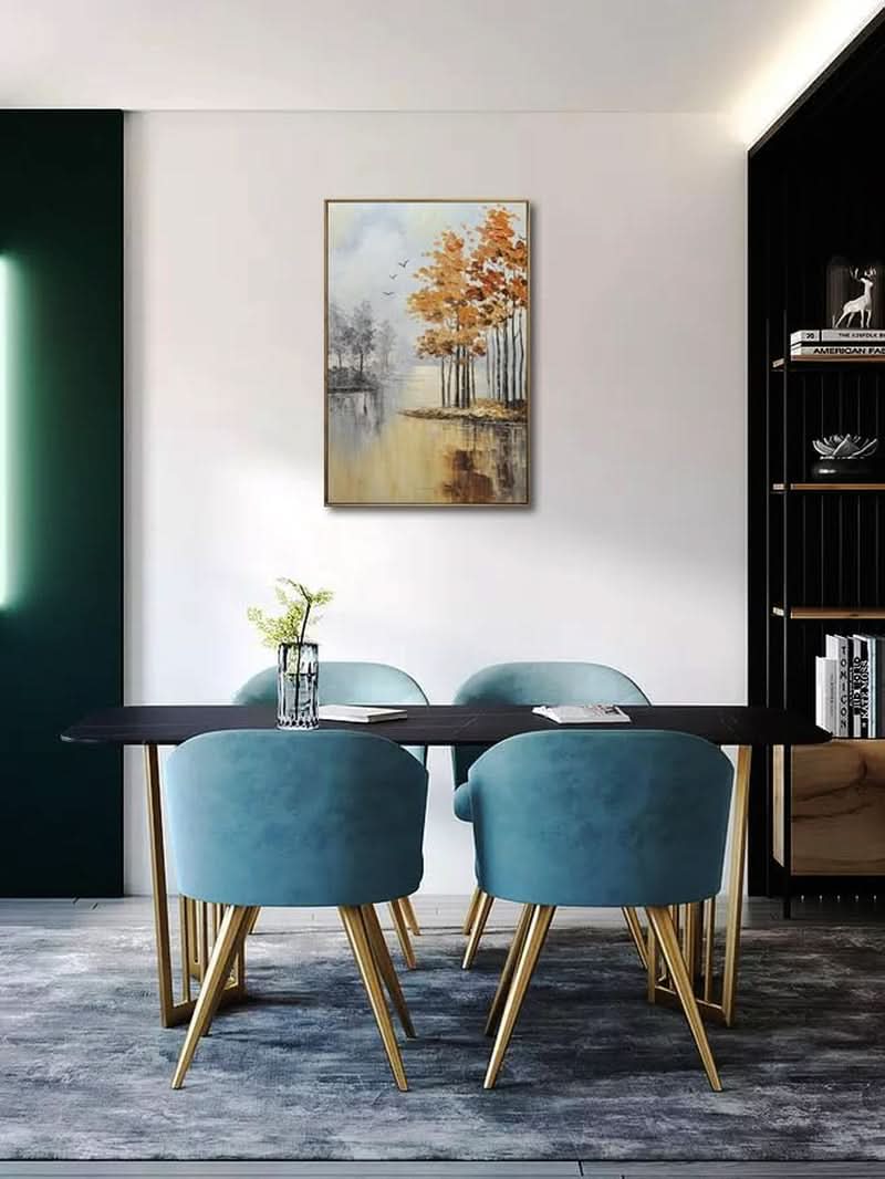 Landscape Wall Art 24x36 Hand-Painted Framed for Living Room – image 8