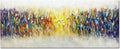 Vibrant Textured Abstract Wall Art 24x60 Hand-Painted Canvas – main view
