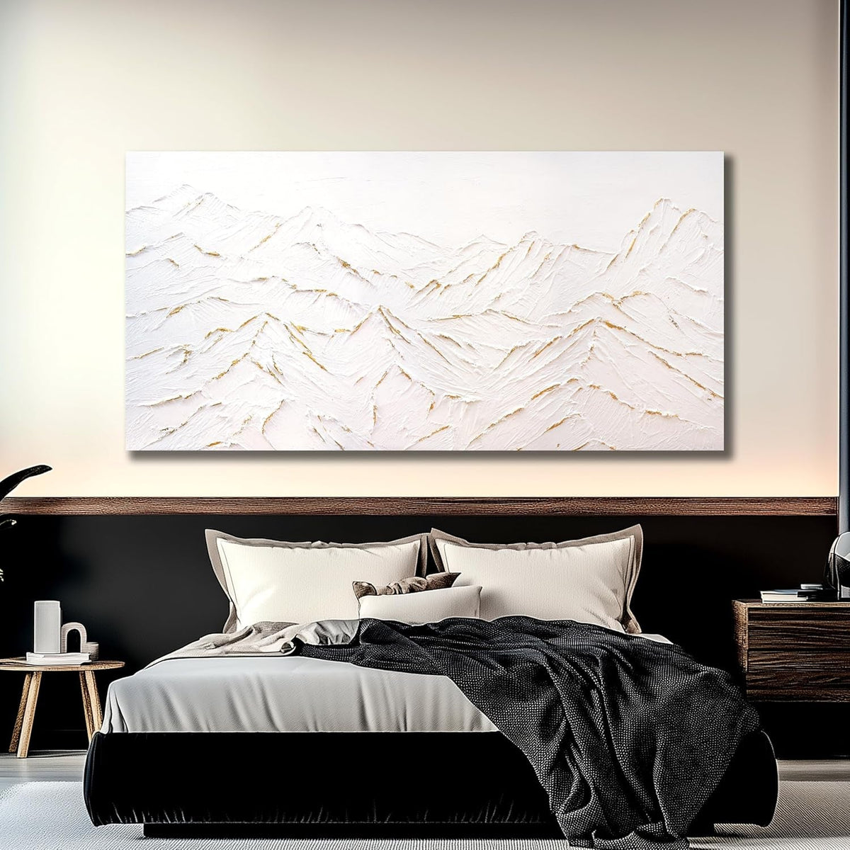 Mountain Golden Foil Landscape Wall Art 30x60 Canvas – image 6