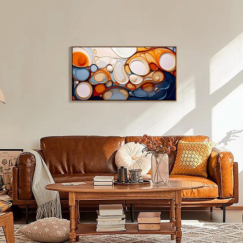 Abstract Wall Art 20x40 Framed Canvas for Living Room – image 2