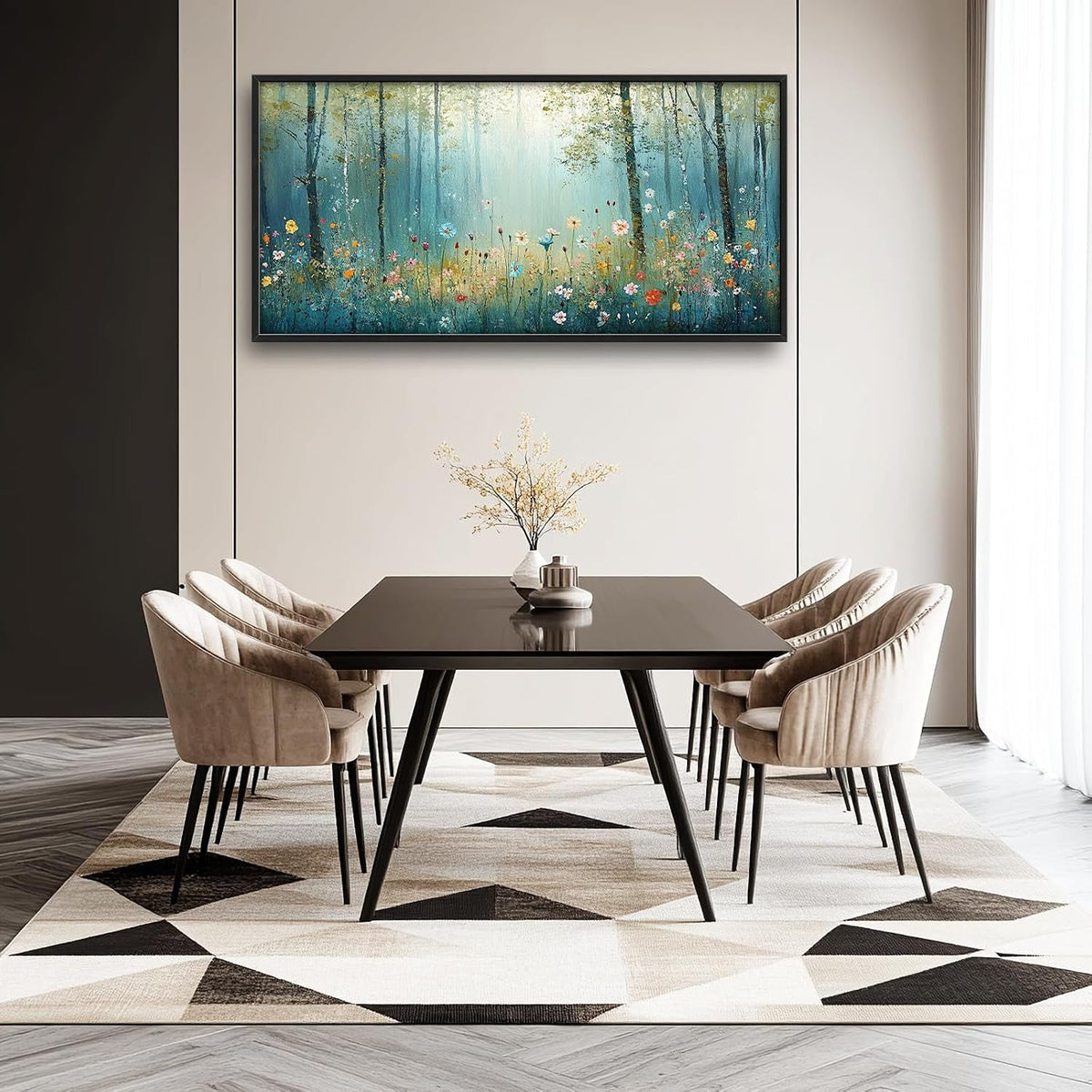 Forest Tree Botanical Wall Art 60x30 for Living Room – image 7