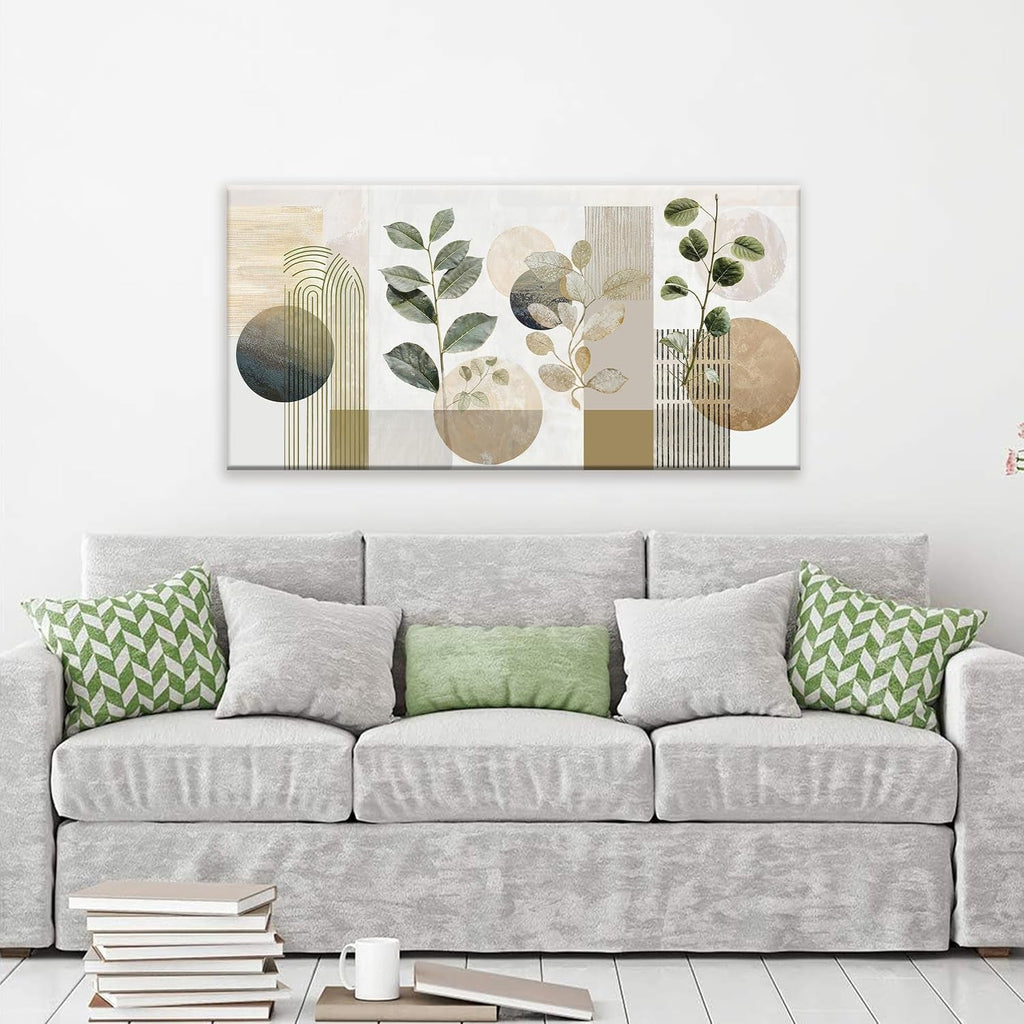 Verdant Geometric Boho Wall Art 20x40 Canvas for Living Room – image 4