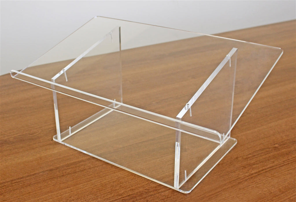 Clear acrylic tabletop podium