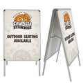 Double-sided aluminum snap frame A-frame sidewalk sign